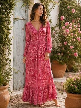 japna maxi dress Yellow Floral Dress Japna Maxi Dress Farm Rio Yellow Ainika Tapestry One  Shoulder Maxi Dress